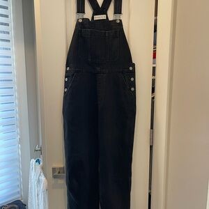 Abercrombie & Fitch Black Denim Overalls